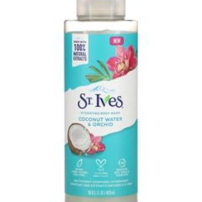 غسول الجسم المرطب سانت إيفز بماء جوز الهند والأوركيد 650مل