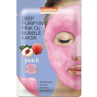 بيور ديرم ماسك الفقاعات للتنقية العميقة باللون الوردي بالخوخ