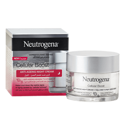 كريم ليلي مقاوم لعلامات تقدم سن البشرة سيلولار بوست من نيوتروجينا - 50 مل