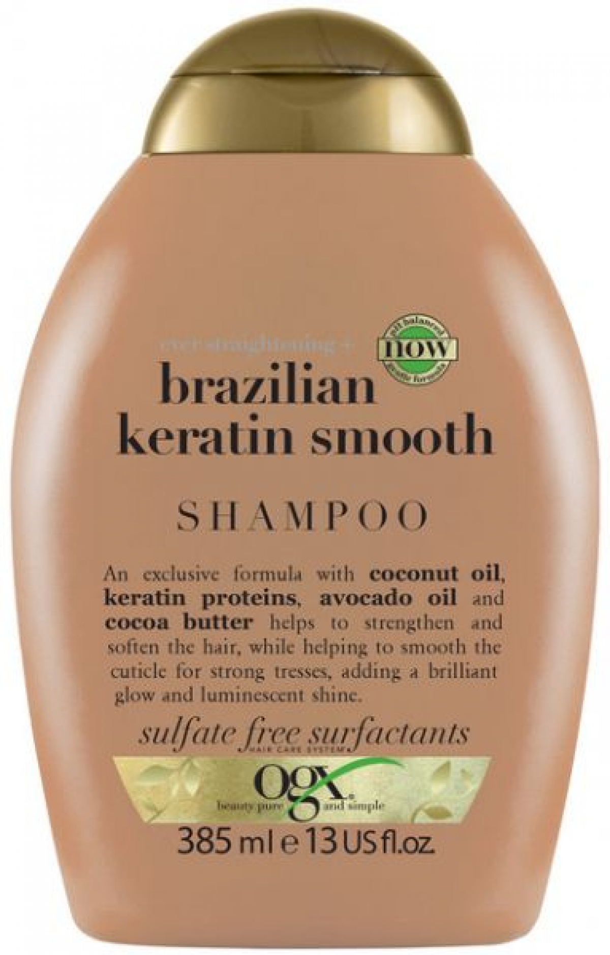OGX, Shampoo, Ever Straightening+ Brazilian Keratin Smooth, 385ml