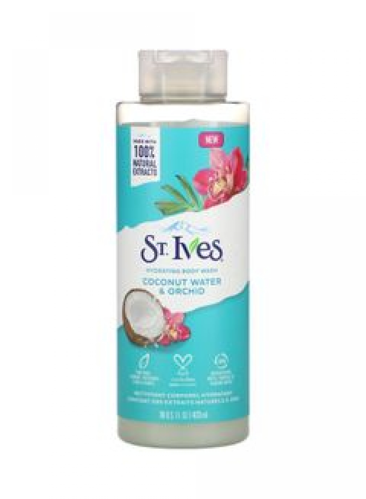 غسول الجسم المرطب سانت إيفز بماء جوز الهند والأوركيد 650مل