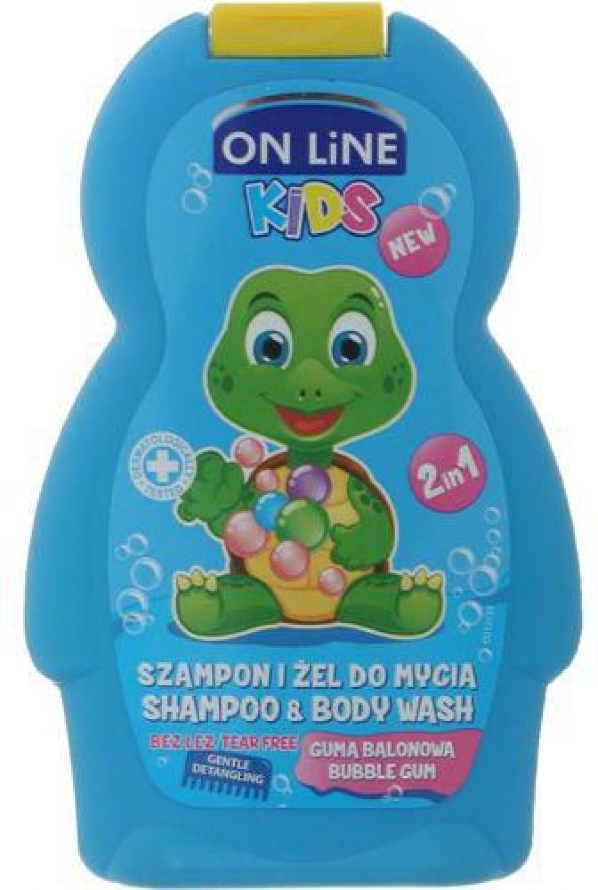 On Line 2in1 Kids Shampoo & Body Wash Bubble Gum- 250ml