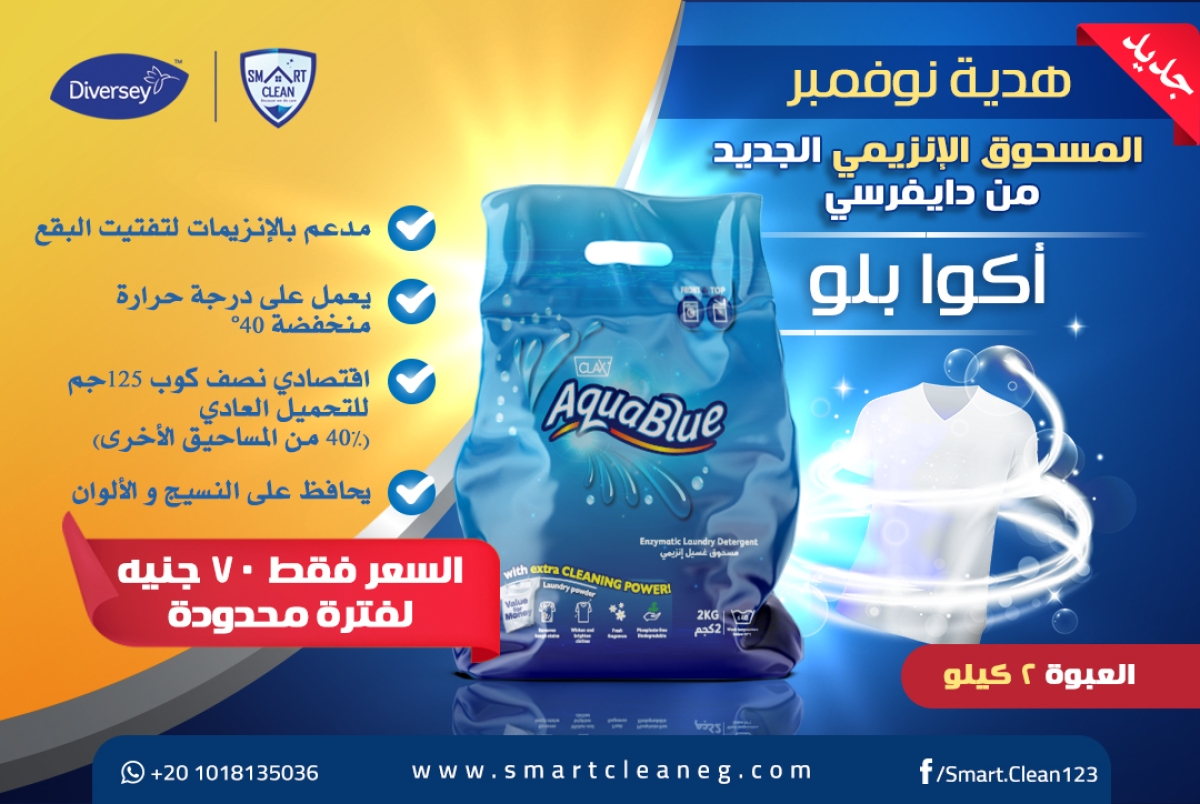 Aqua Blue Laundry Detergent 2Kg