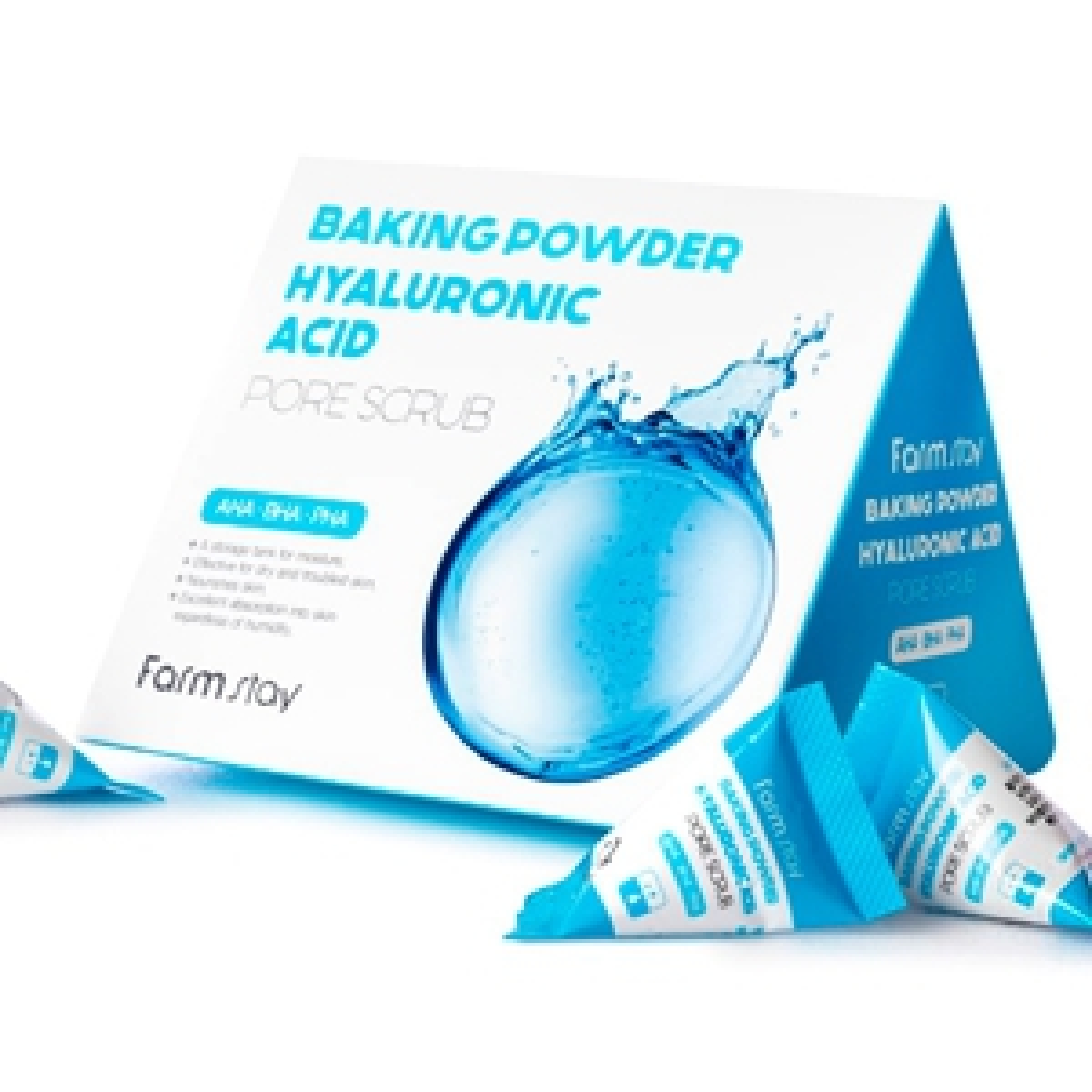 FARMSTAY BAKING POWDER HYALURONIC ACID PORE SCRUB 