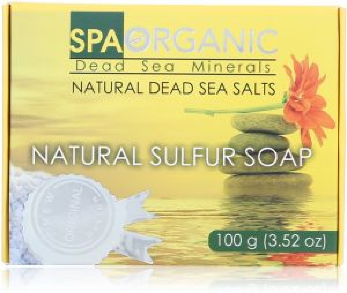 صابون طبيعي بالكبريت من سبا اورجانيك - 100 جم