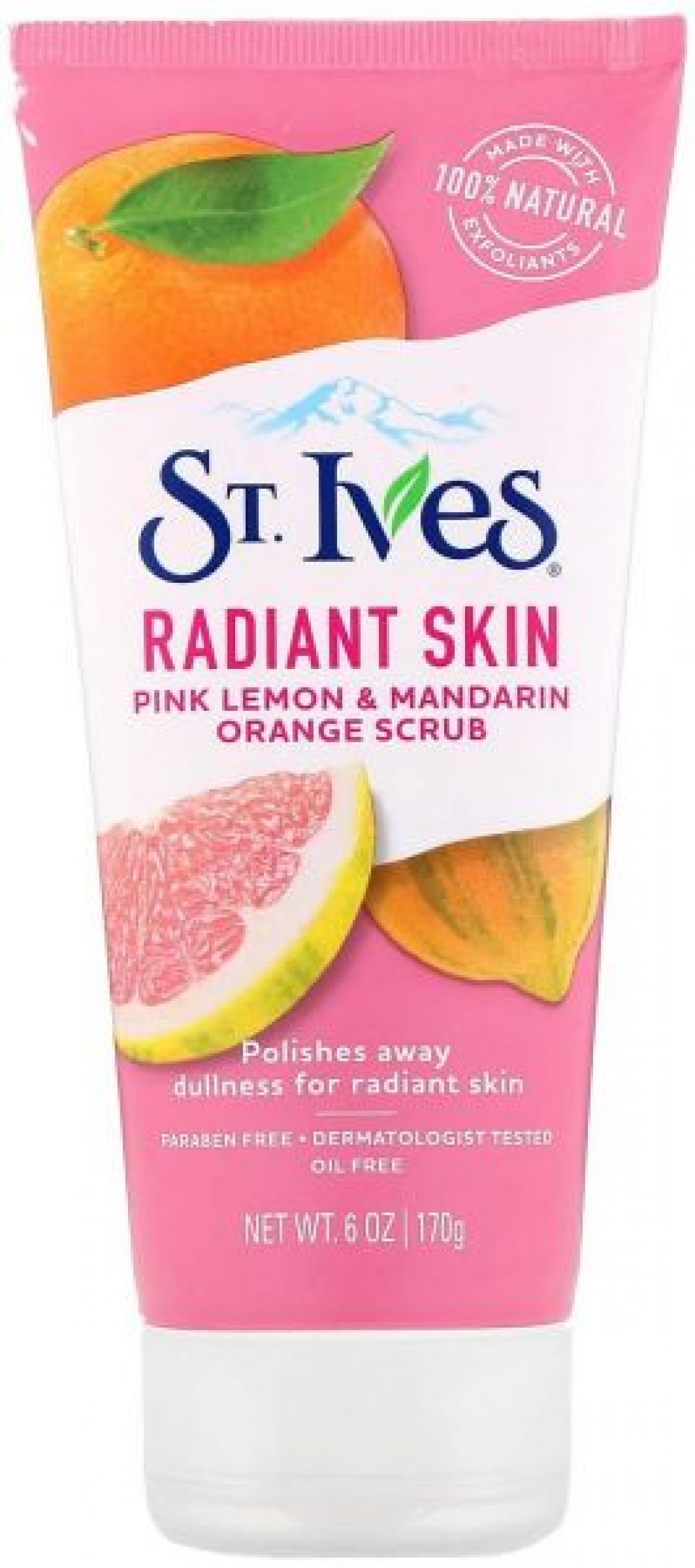 St. Ives Radiant Skin Face Scrub, Pink Lemon and Mandarin Orange 170gm