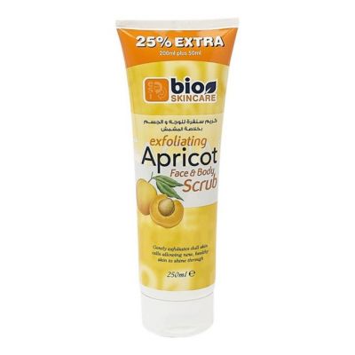 مقشر بيو سكين كير للوجه و الجسم، بالمشمش - 250 مل
