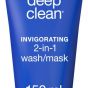 Neutrogena Facial Wash Deep Clean Invigorating 2-in-1 Wash/Mask, 150ml